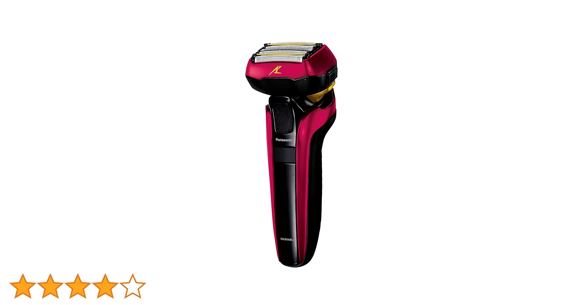 Amazon | パナソニック ラムダッシュ メンズシェーバー 5枚刃 赤